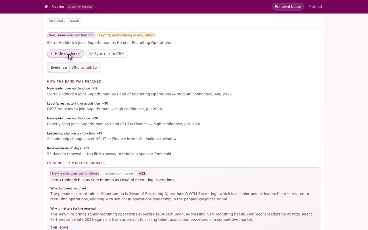 Three dated events, each with its own source link.